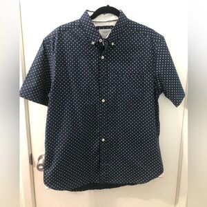 EUC, Level Ten, Men’s Size L, Navy Blue design, Slim Fit, Button-Down DressShirt